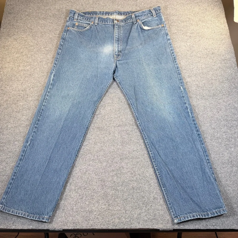 Vintage Levis 505 Orange Tab‎ Jeans Mens 42x30 Made In USA Medium Wash 90s #2835